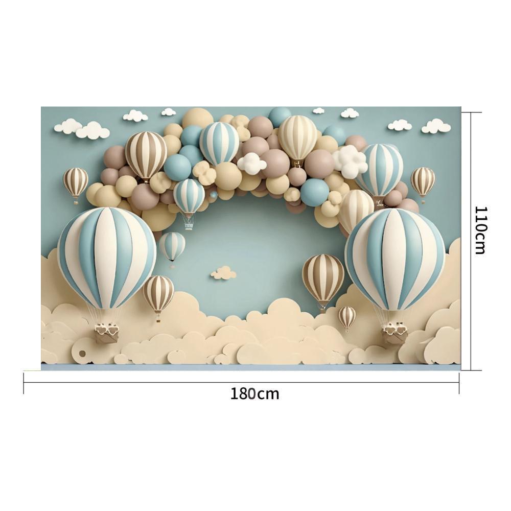 Newborn Baby 1st Birthday Party Backdrop Balloons Girl Boy Baby Shower Cake Smash Photography Background Decor Photo Studio Prop