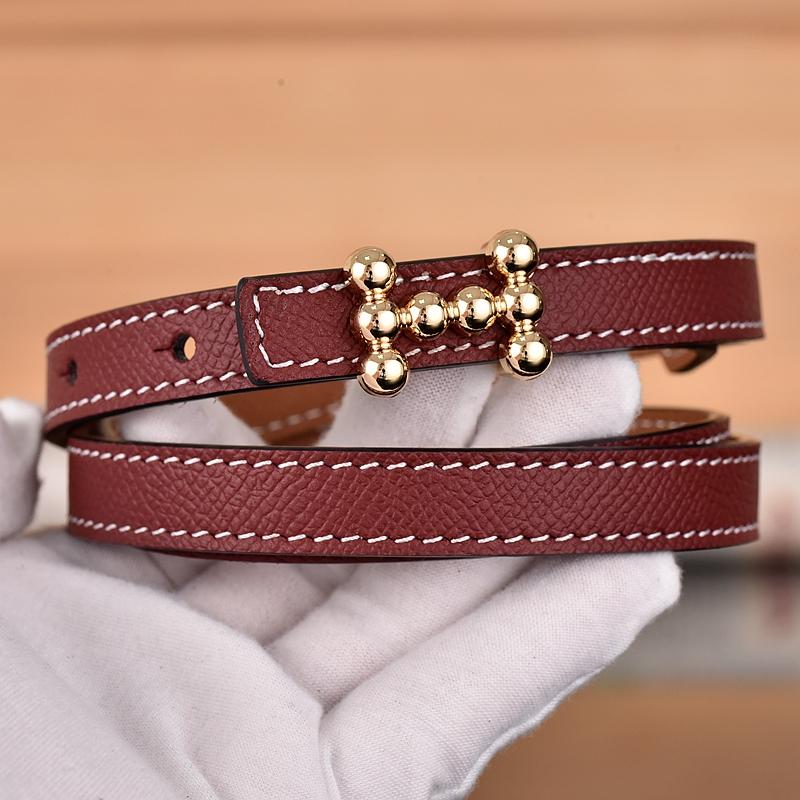 1.3cm Classic Belt Luxury Designer Famous Brand High Quality Leather Hot Women Belts For Dress