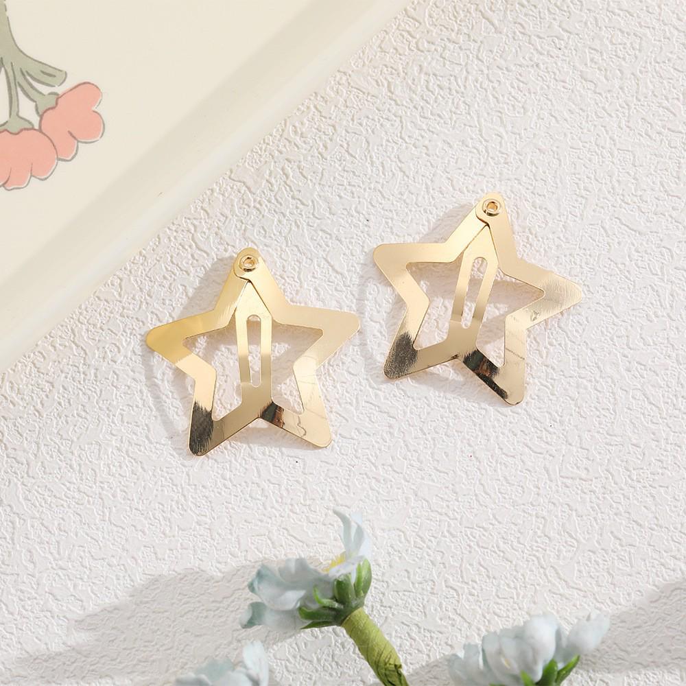 Children's Candy Color Star Hair Clips - Small Size BB Bangs Accessories