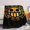 One Piece Character Print Flannel Blanket,High Quality Comfortable for All Seasons,Home Decor,Warmth and Comfort,Perfect for Christmas Gifts