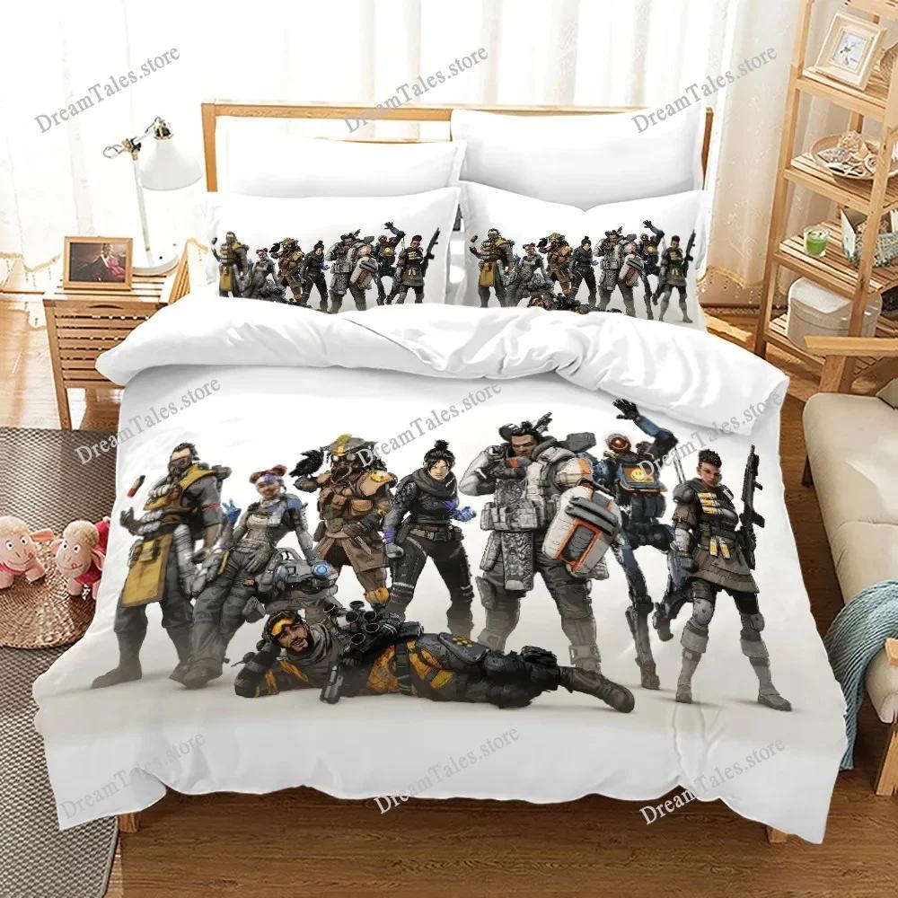 Game APEX Legends,Shooting Game Bedding Set Boys Girls Twin Queen Size Duvet Cover Pillowcase Bed Kids Adult Home Textileextile
