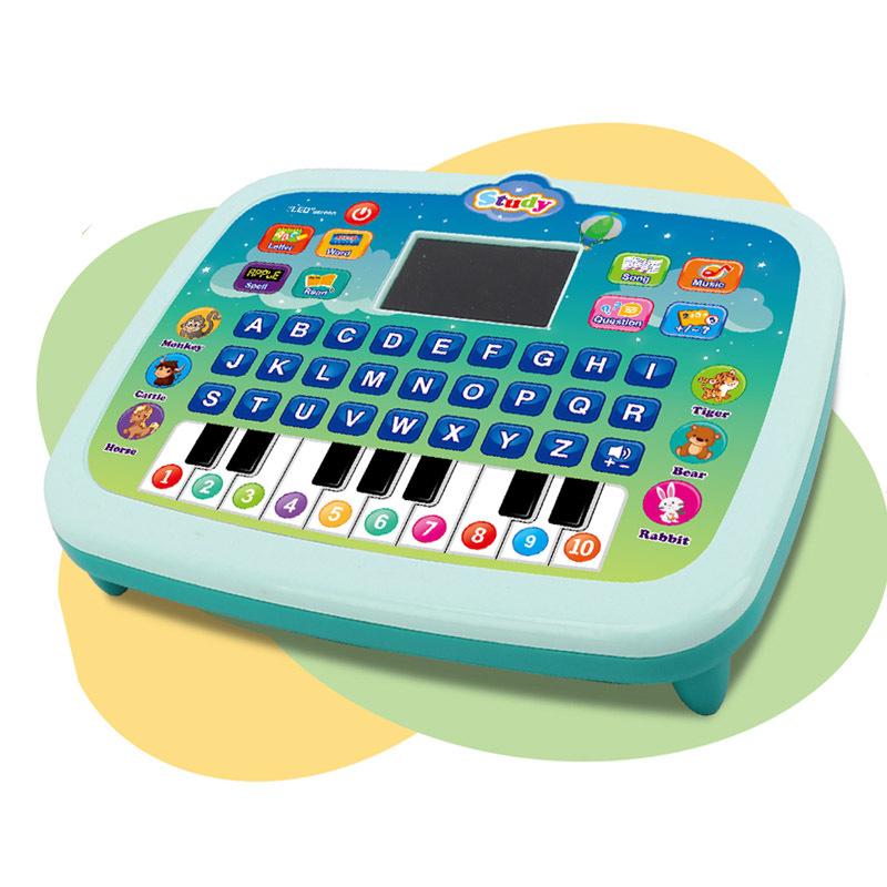 Kids Study Tablet English Learning Toy for Children Educational Keyboard Machine with LED Display