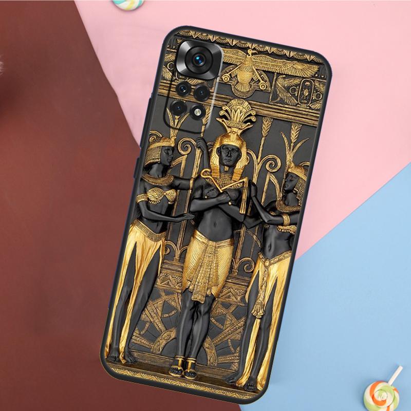 Egypt Pharaoh Mural Cover For Xiaomi Redmi Note 13 14 Pro 12 11 9 10 9S 10S 11S 12S Redmi 14C 10C 12C 13C Case