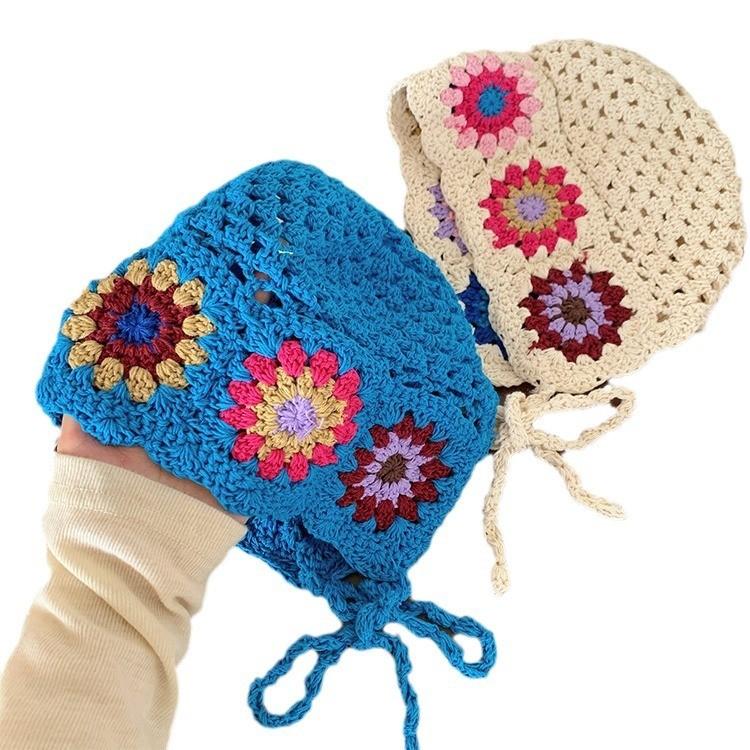 Summer Knitted Chic Fisherman Hat In Blue And Beige Ideal For Genderneutral Fashion Lovers