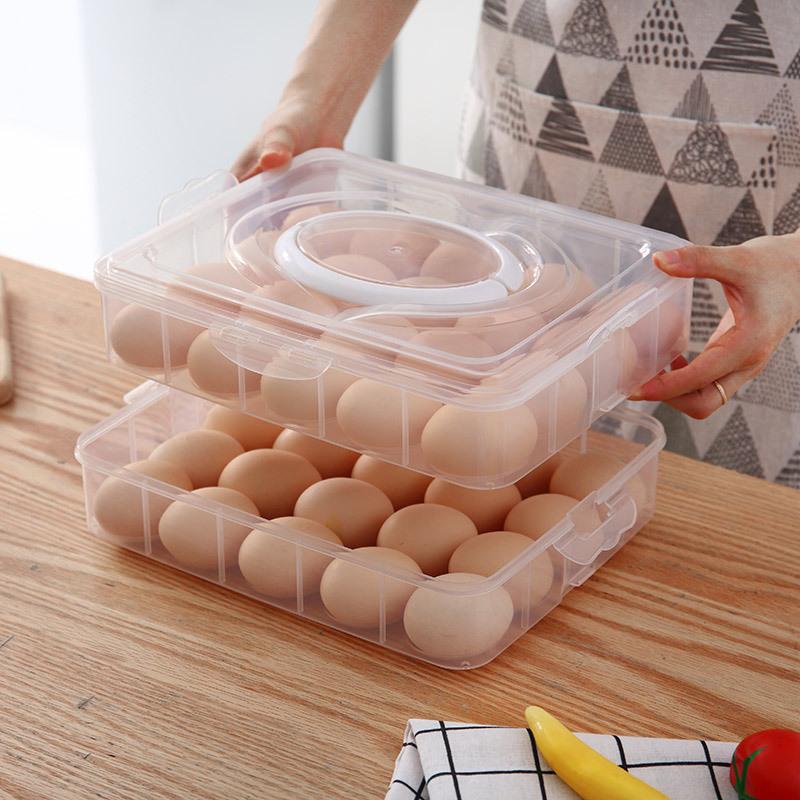 Large Capacity Storage Box for Eggs Anti-collision Multi-layer Fresh-keeping Household Sealed Hand-carrying Egg