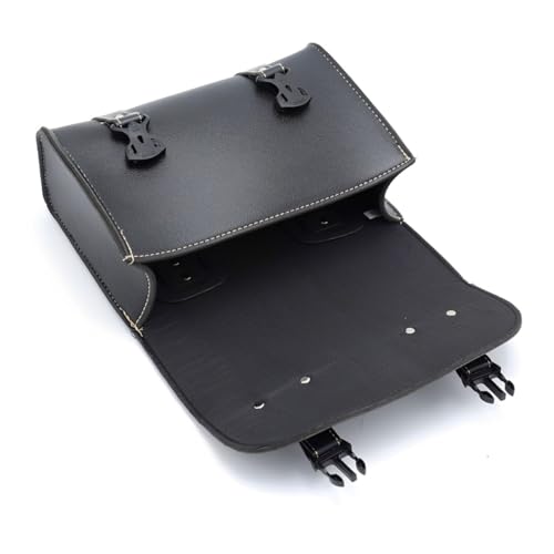 MIMIA Motorcycle Side Bags, Set of 2, Saddlebags, Touring Bags, Tools, Wallets, Small Items, Waterproof (Black, Set of 2)