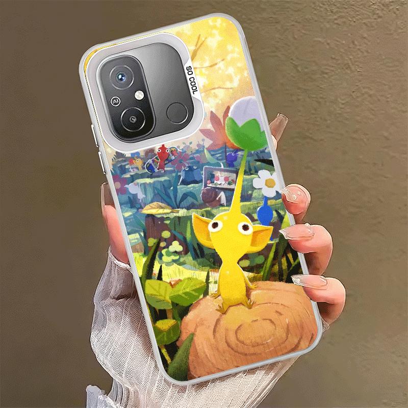 P-Pikmins Cute Game Shockproof Phone Case for Xiaomi Poco X7 X6 X5 X3 Pro F7 Ultra M8 Redmi 15C 15 14C 13C 12C 10C 13 12 10