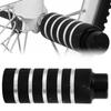 Rower Metal Heavy Duty Foot Stand Kołki Tylne kołki kaskaderskie Podnóżek Akcesoria rowerowe (czarny)