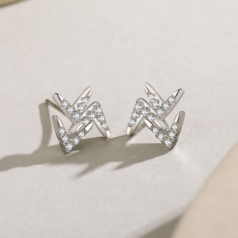 Tancise 925 Sterling Silver Zircon Earrings Drop Earrings For Women Wedding Party Gifts