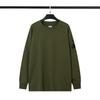 CP Lenses Men's Loose Solid Color Round Neck Pullover Terry Sweater Jacket Casual Trend Youth Trendy Brand Men