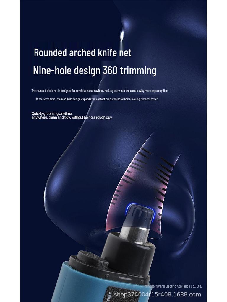 Rechargeable Mini Portable Electric Nose Hair Trimmer for Men