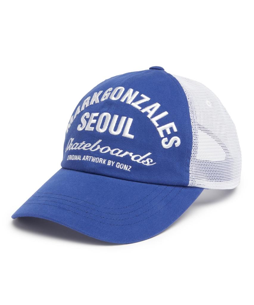Mark Gonzales Seoul Address Mesh Cap - Blue