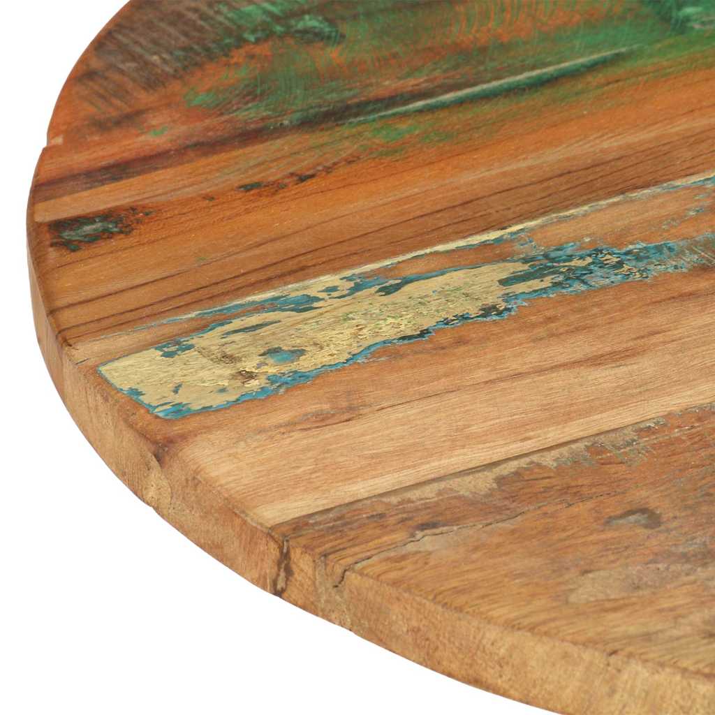 Side Table 48 X 48 X 56 Cm Reclaimed Solid Wood