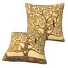 Tree Of Life Stoclet Frieze Gustav Klimt 2 Pcs Square Pillowcase Pillow Cover Cushion Throw Pillow For Home Bedroom