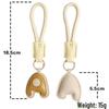 High-End Leather Alphabet Keychain Bag Pendant