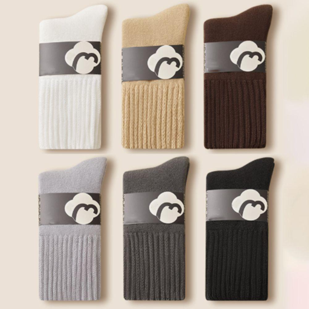 3Pairs Autumn Winter Thicken Warm Socks Plush Cashmere Socks Men Thermal Wool Socks  Autumn Winter