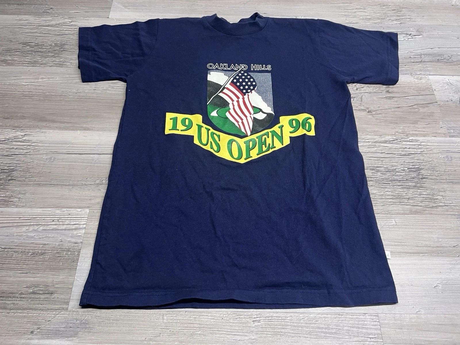 

Vintage 1996 U.S. Open Golf Shirt Youth L (Adult S) Oakland Hills Made USA 90s 3XL