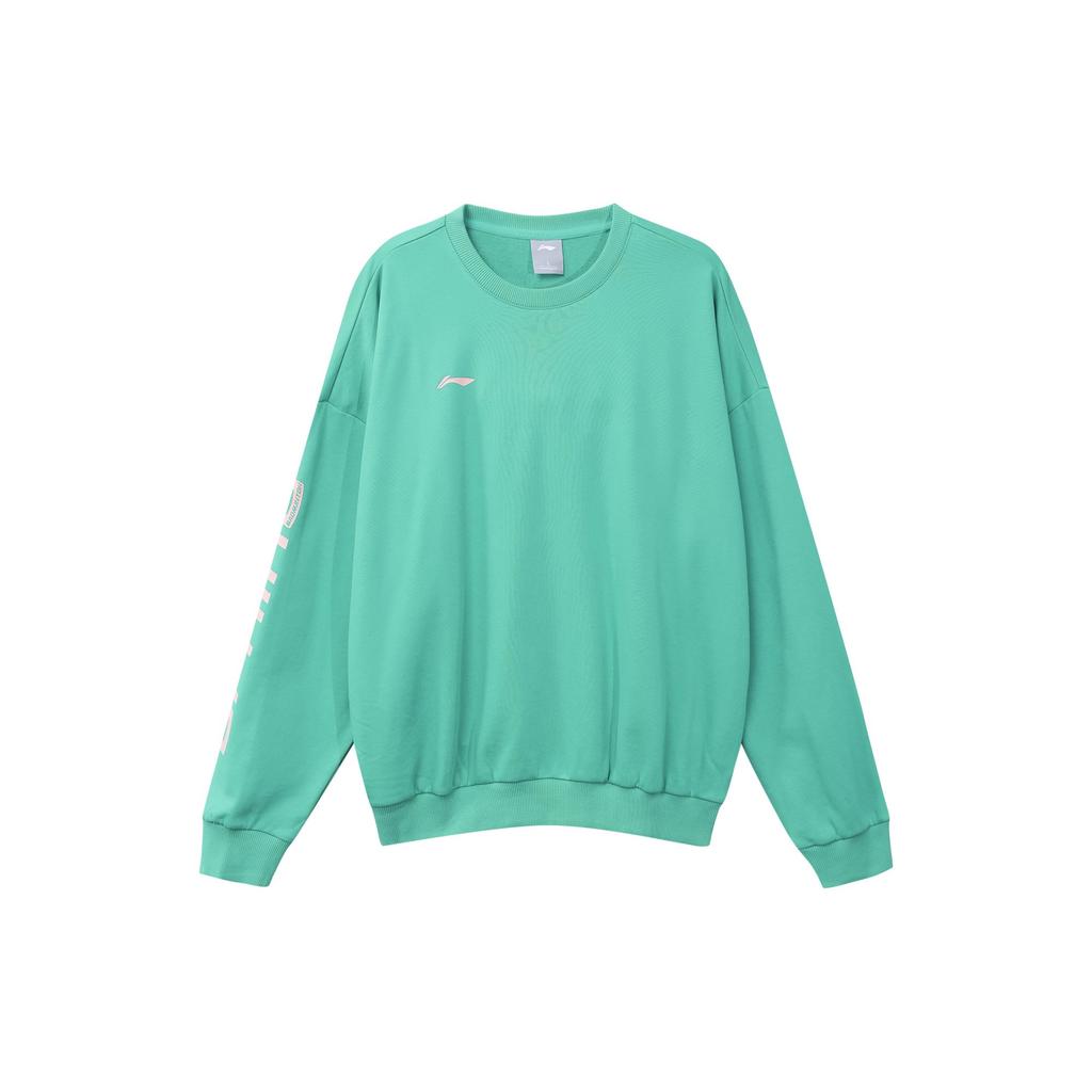 Li Ning Sweatshirt Men's Teal Wave Green AWDRF73-4