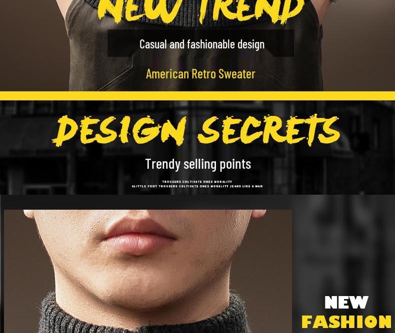 Men's High-End Half-Zip Stand Collar Sweater - Thickened Knit Jacket for Autumn/Winter