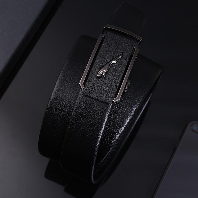 

Мужской кожаный ремень Мужской горячо продаваемый ремень из цинкового сплава с автоматической пряжкой Ремень из коровьей кожи первого слоя Мужские деловые брюки Ведущий 110CM-130CM