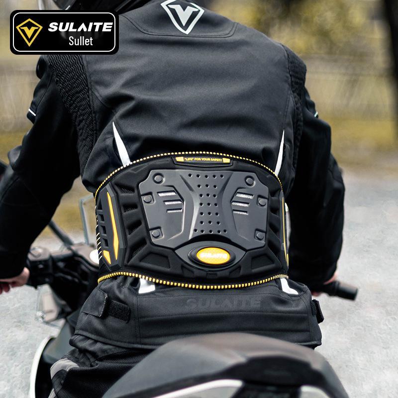 SULAITE Breathable Motorcycle Lumbar Support Belt - All-Season Protective Gear for Off-road Riders