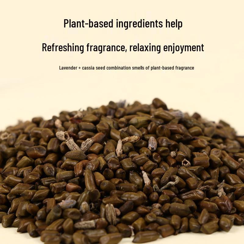 Herbal Sleep Aid: Lavender Cassia Seed & Agarwood Eye Pillows with Micro-Gravity and Zero-Gravity Features