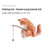 1/5/10PCS Ornament Decorative Furnishings for Aquarium Cats Fishing Figurine Cat Sculpture Sitting Fishing Little Cute Cat Resin