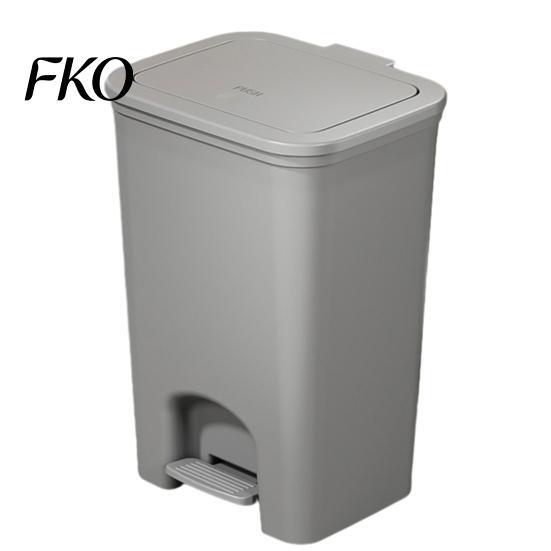 Double Open Lid Wastebasket Pedal Trash Can, with Dual-mode Lid, Easy Access Garbage Compact Recycling Bin Odor-proof Slim Solid Color Waste
