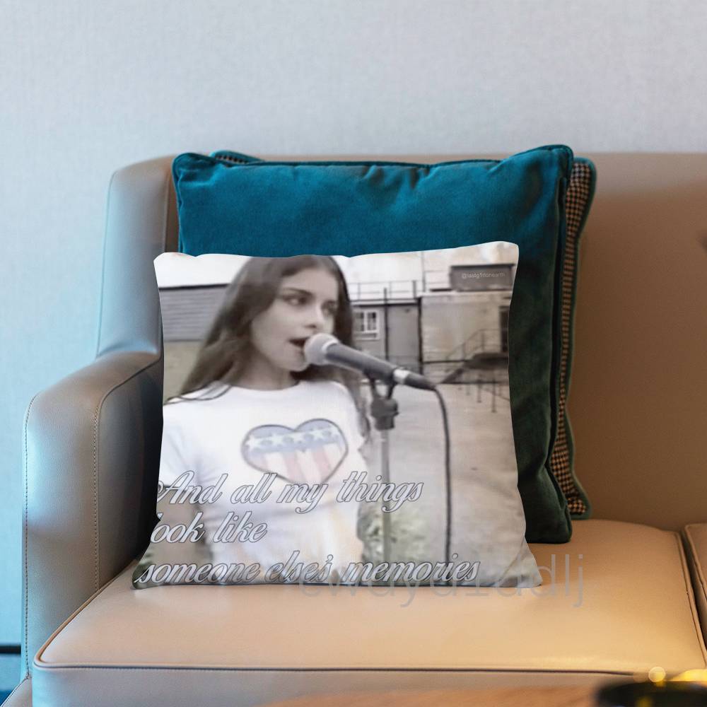 

MMazzy Star Band Pillow Case Short Plush Sofa Decorative Gift Home Doublesided Printing Cushio 30x30cm