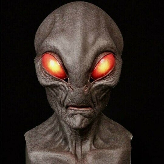 Halloween Alien Mask Horror Faceless Man Mask Creepy Alien Full Face Latex Helmet Alien Party Decoration Funny Cosplay Prop Mask