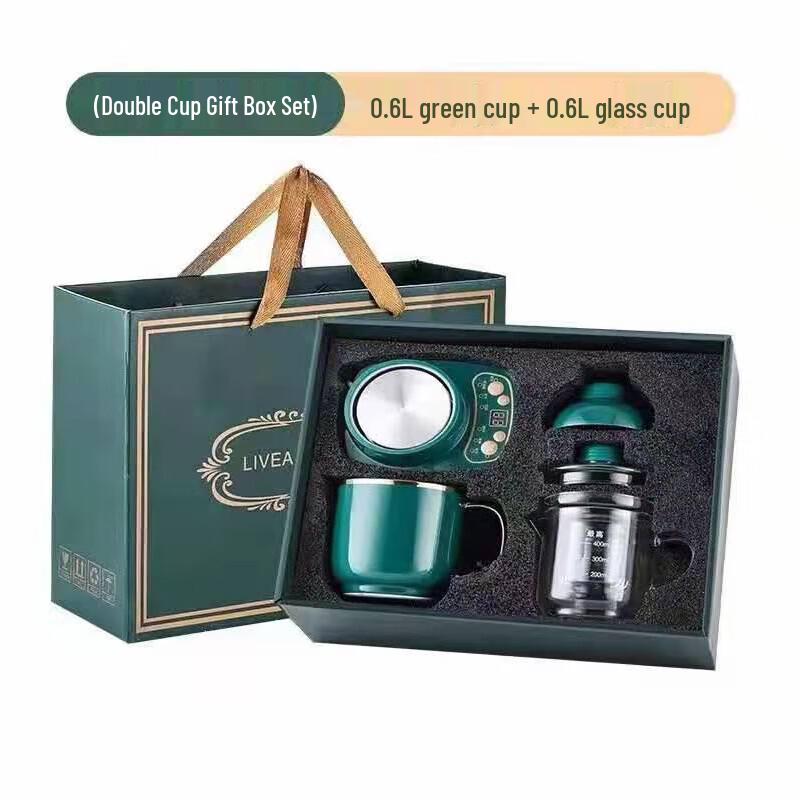 Jinzhixing Health Preserving Glass Double Cup Set