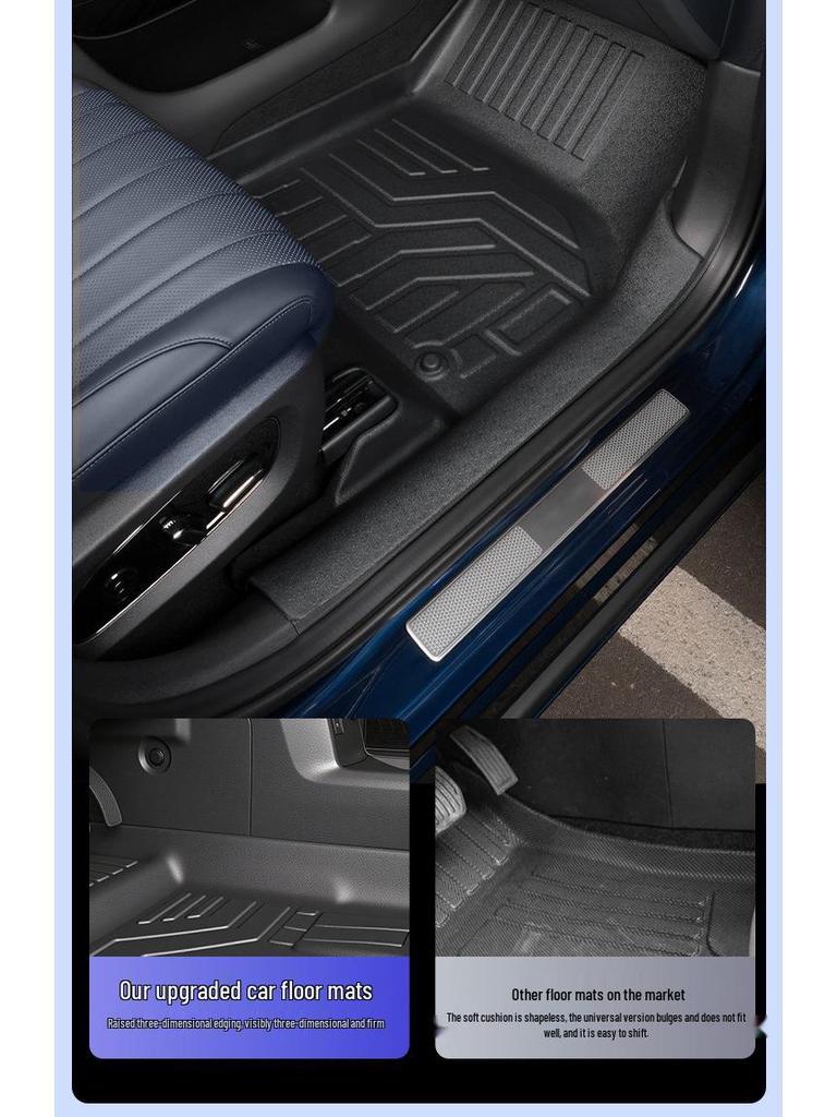Zeekr 9x 2025 Six-Seater TPE Full-Coverage Car Floor and Door Sill Mats