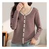 Navava NT1418 STriped U Neck Long Sleeve T shirT