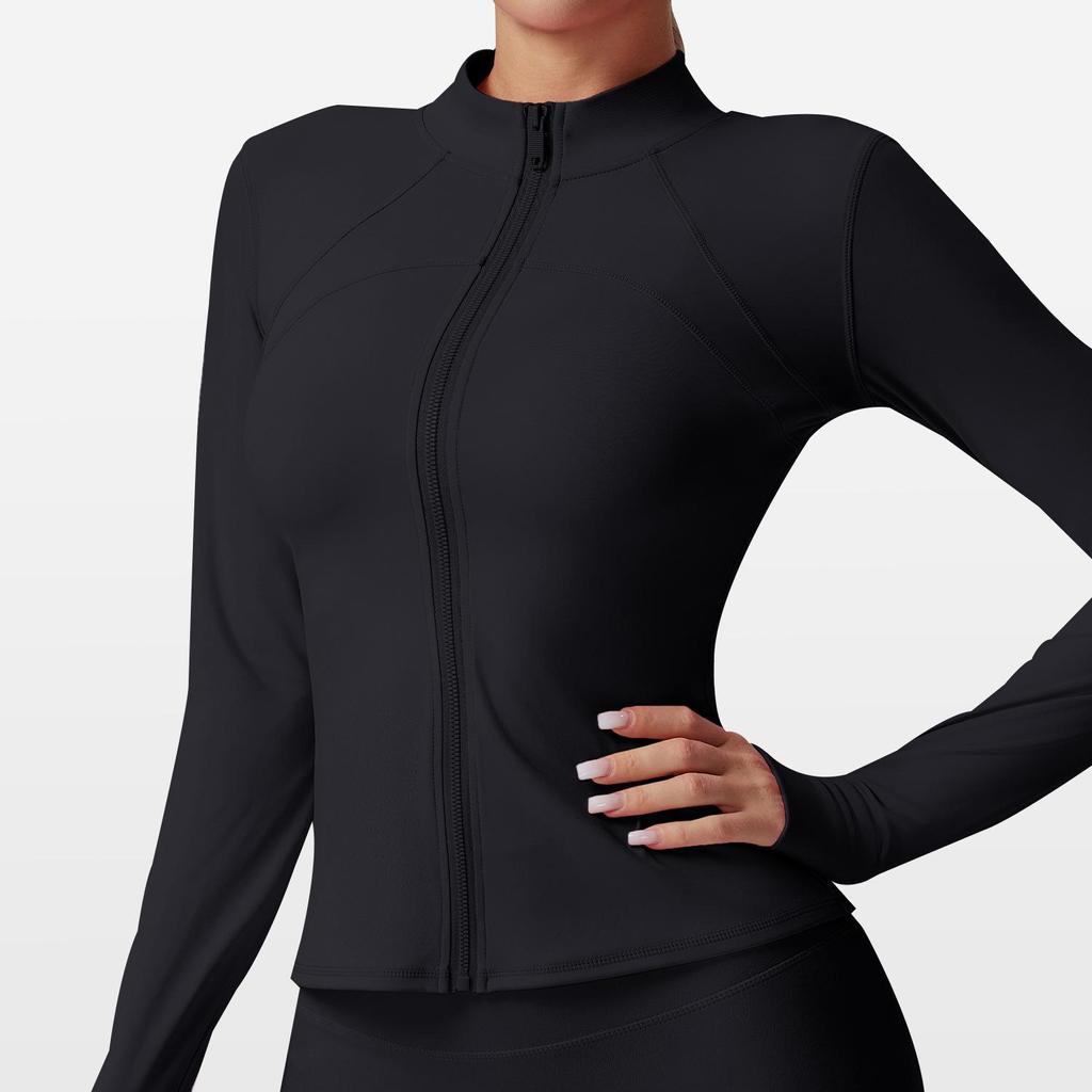 Lulu Women's Quick-Dry Yoga Jacket: Long Sleeve Cardigan for Running, Cycling, and Fitness - Perfect for Autumn and Winter