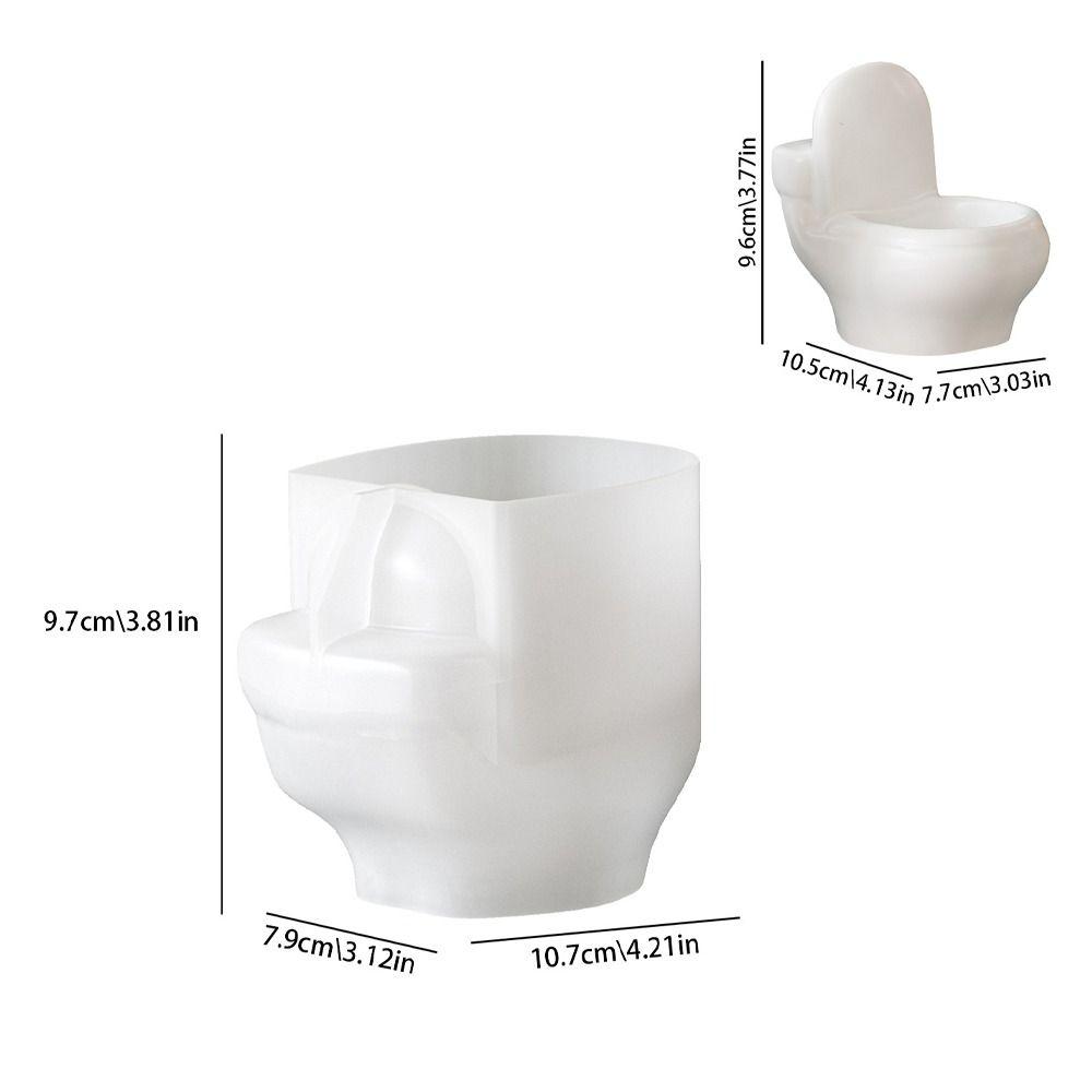 Non-Stick Silicone Toilet Mold 3D Toilet Shape Toilet Wax Candle Mold  Home Enthusiasts