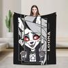 Helluva Boss Loona  Blanket  Super Soft Street Trend Plush Throw Blanket For Girls Boys Home Decor Flannel Bedspread Bed Cover