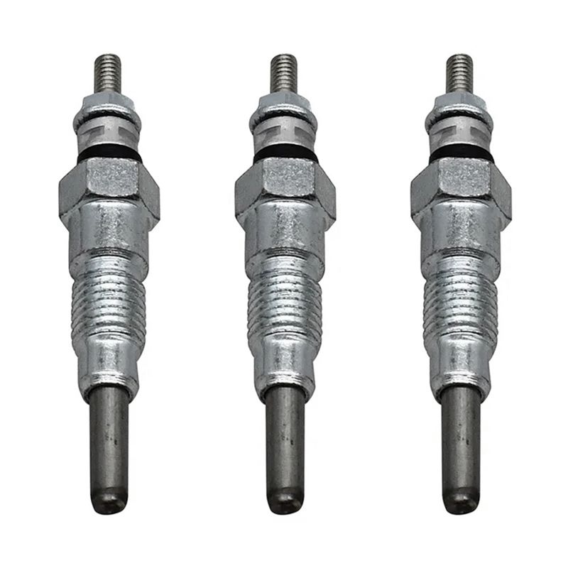 3PCS 15951-65510 1595165510 15951-65512 Engine Heater Glow Plugs 10mm for Kubota Engine D650 D750 D850 D950 D1102 D1302