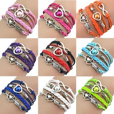 Bracelet Braided Party Gift Multilayer Bracelets Vintage Cupid's Eelegnt Arrow Pattern Wristband