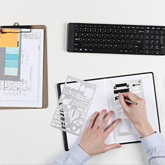 Handmade Flexible Record Template Set Planner Stencils Templates, Universal Stencils That Fit Any Planner