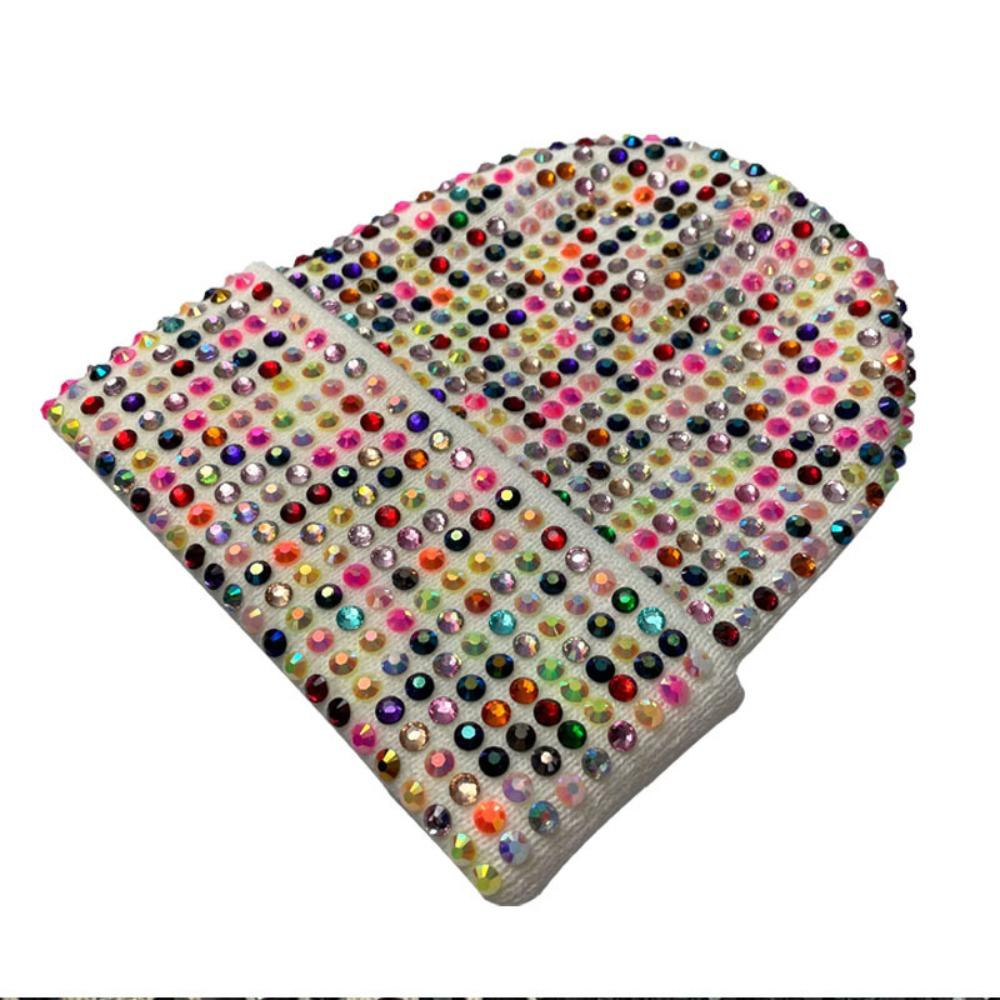 

Y2K Versatile Beanie Hat Warm Stretchy Crimping Hip-hop Cap Shiny Windproof Ski Caps for Men and Women