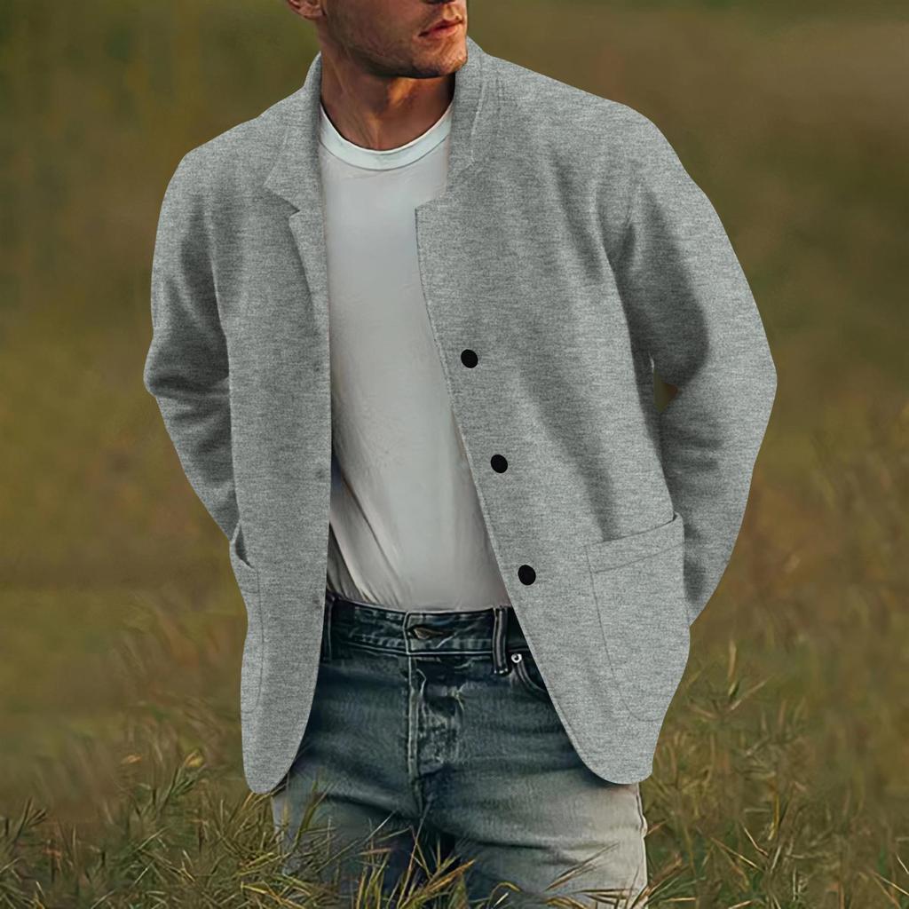 2024 Trending Men's Solid Color Fashion Jacket - Youth Casual Style