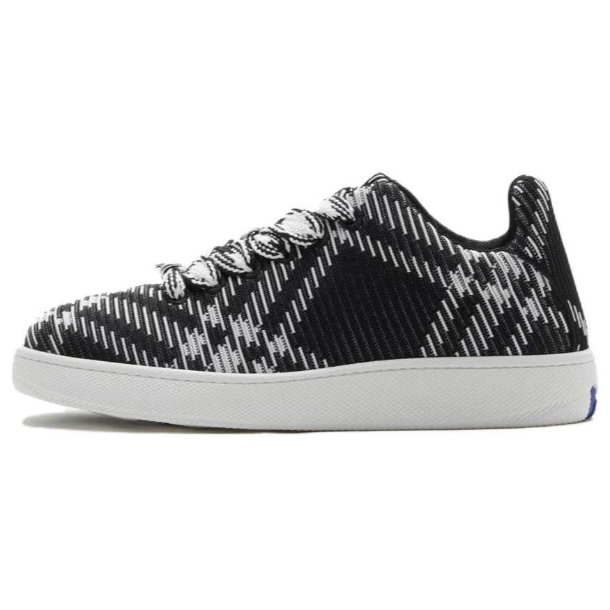 Burberry Check Knit Box Sneaker Black White 80834771