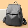 Soft Leather, Fashionable and Versatile Backpack, Large-capacity Travel Bag for Women