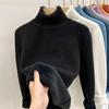 Winter Vintage Warm Thicken Sweater Women Korean Fashion Elegant Knitted Bottoming Shirt Female Solid Knitwear Casual Slim Tops 2026 New