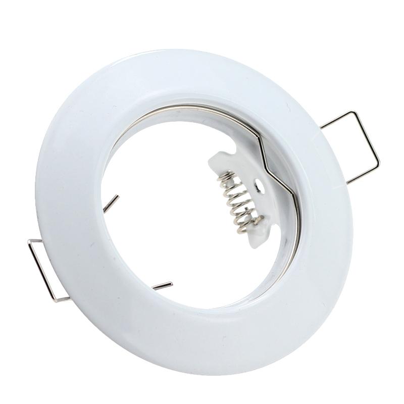 LED Ceiling Fixture Downlight Frame MR16 GU10 Fitting Housing Fixture for Spotlight 10pcs Round Metal Recessed
