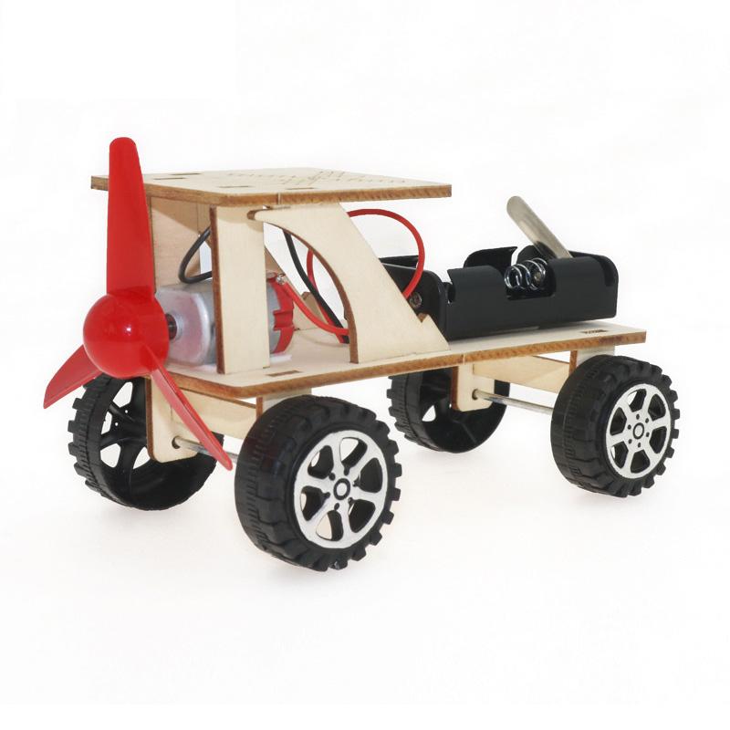 DIY Wind Off-road Vehicle Car DIY Science Experiment Kit & Education Model Toy For Children Gift Toy Project