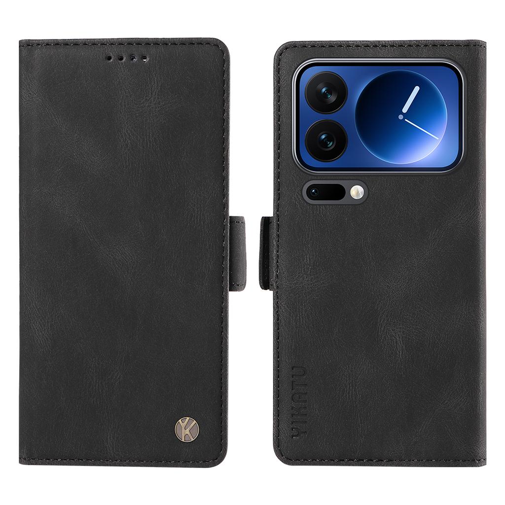 For Xiaomi 17 Pro Leather Case YIKATU YK-005 Skin-touch Feeling Wallet Phone Cover
