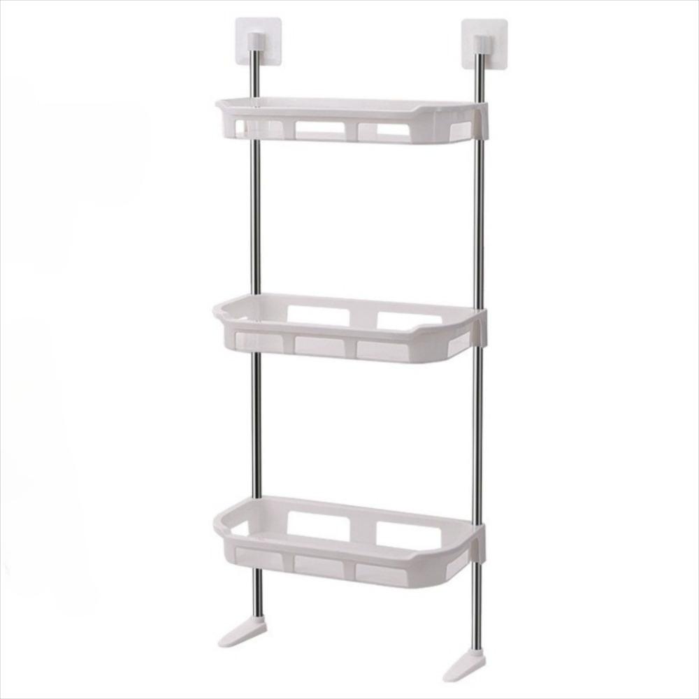 

2/3-ярусная полка над унитазом, не требующая сверления, полка для хранения в ванной, прочная вертикальная подставка для унитаза 3 Layer