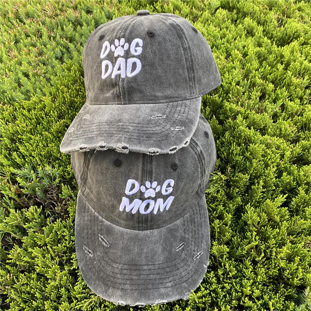 Outdoor Sport Baseball Caps Summer Fashion Letters DOG DAD DOG MOM Embroidery Adjustable Gorra Caps Bone Hats