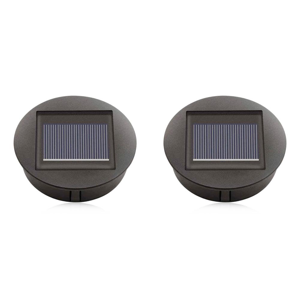 1/2PCS Solar Lamp Base with LED Bulb 8cm Solar Lights Replacement Anto On & Off Atmosphere Decorate Light Holder for Outdoor Gar